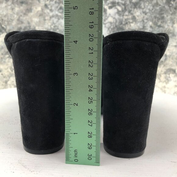 Ted Baker London Women's EU 40.5 US 10 Marinax Black Suede High Heels Mules $195 - Picture 5 of 14